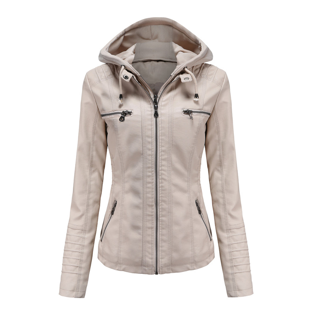 Elegante chaqueta de piel para mujer - Colección BARBARA
