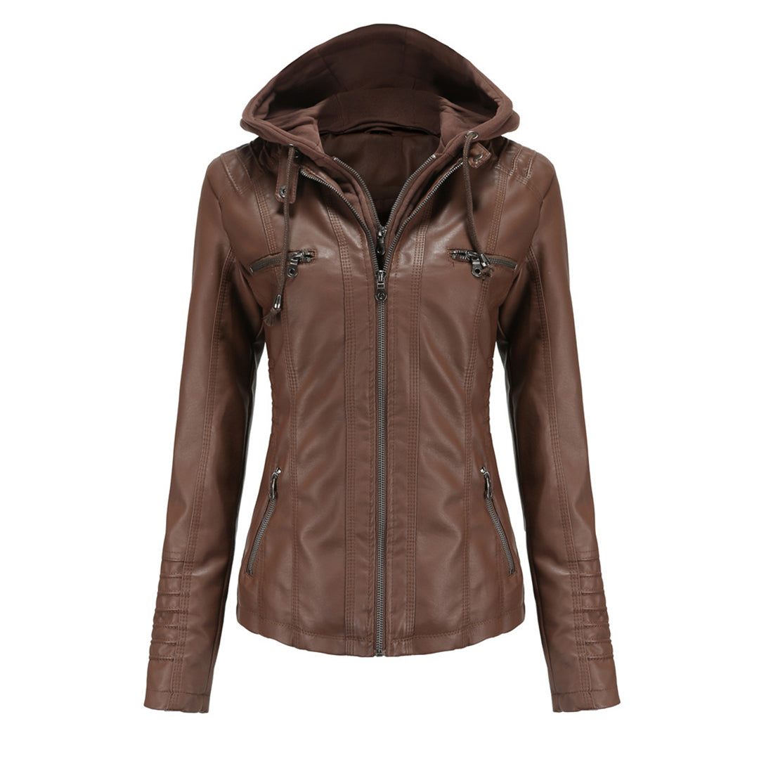Elegante chaqueta de piel para mujer - Colección BARBARA
