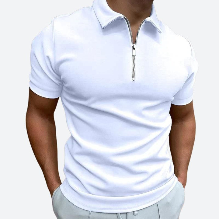 Elegante polo con cremallera - Barend Collection
