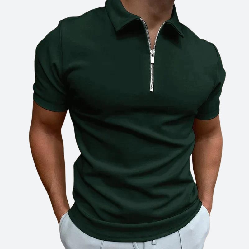 Elegante polo con cremallera - Barend Collection