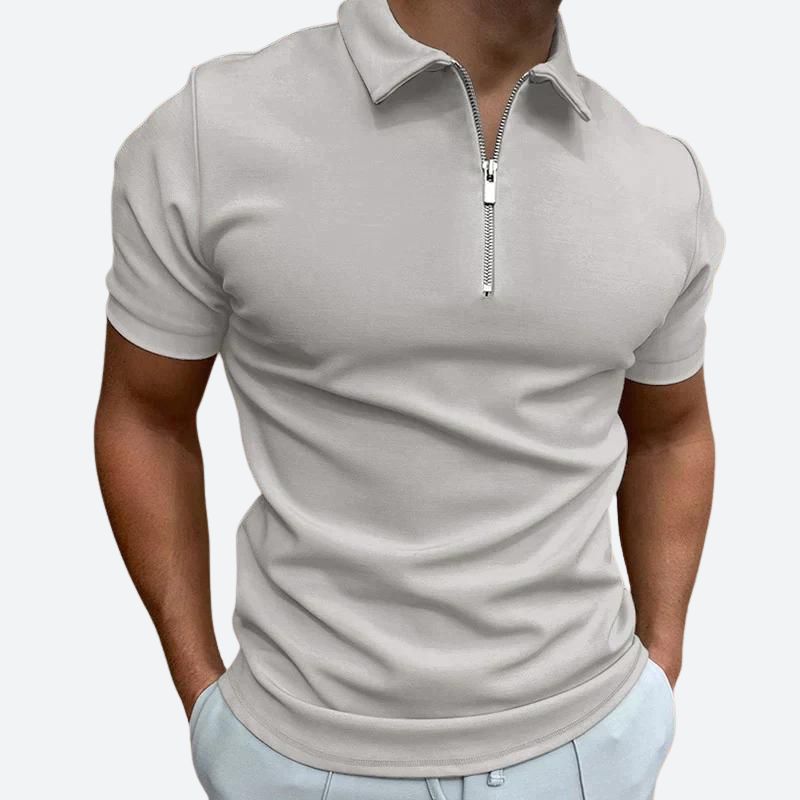 Elegante polo con cremallera - Barend Collection