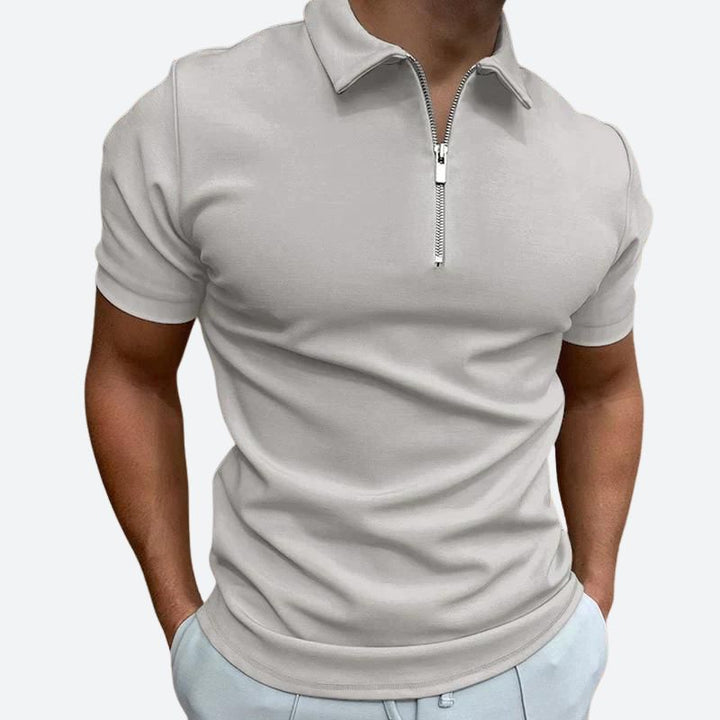 Elegante polo con cremallera - Barend Collection