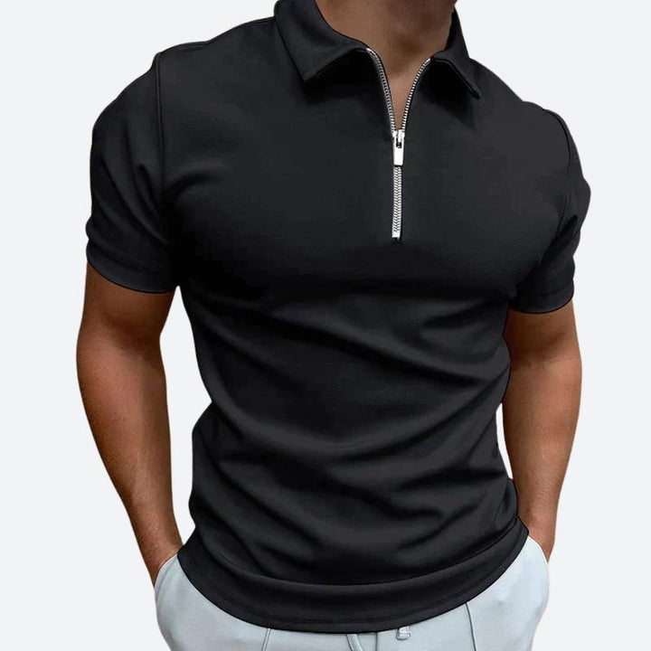 Elegante polo con cremallera - Barend Collection
