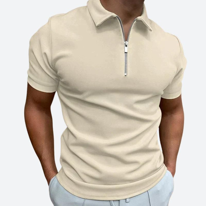 Elegante polo con cremallera - Barend Collection