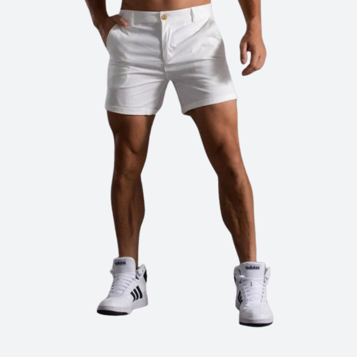 Elegantes pantalones cortos de verano para él - Bien