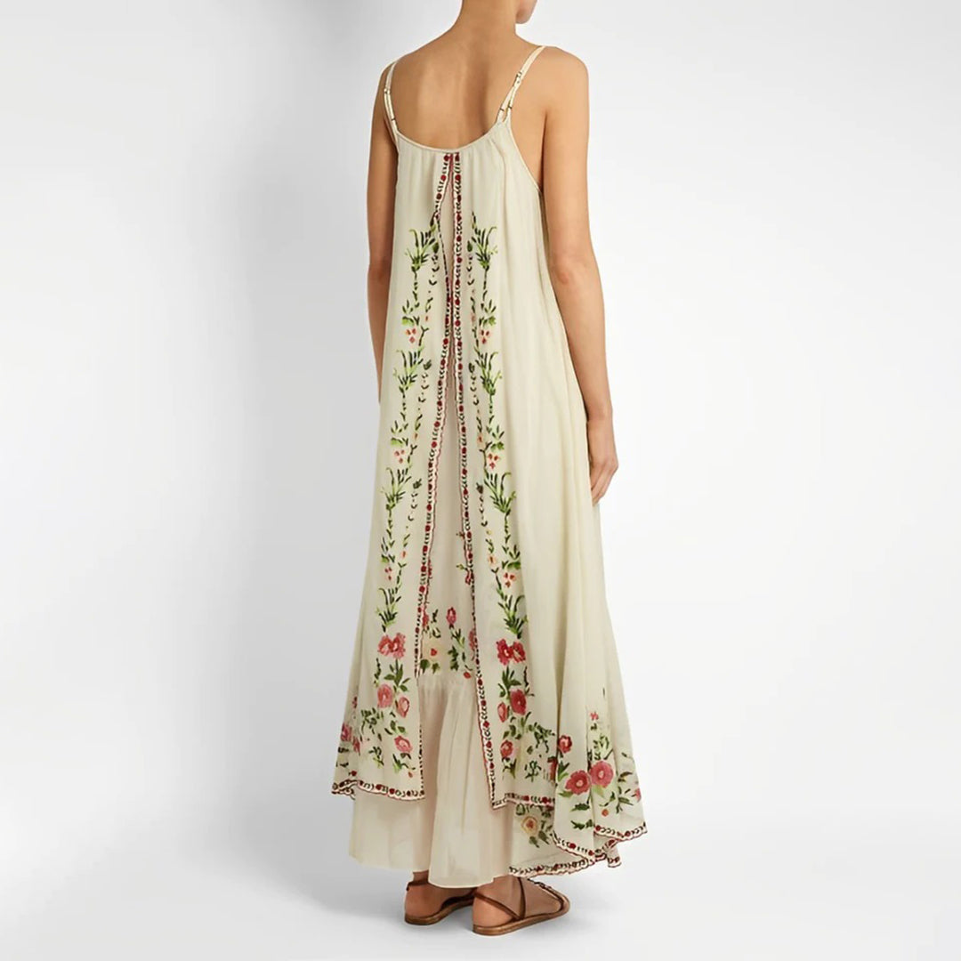 CARLY - Elegante maxivestido a capas para un look sofisticado