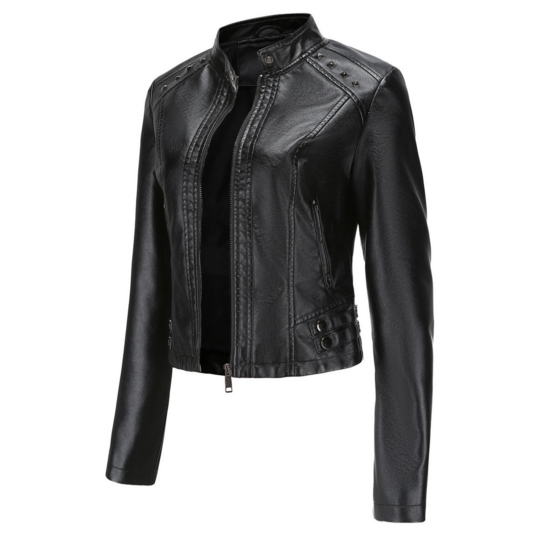 Elegante chaqueta de piel - Colección NAJLA