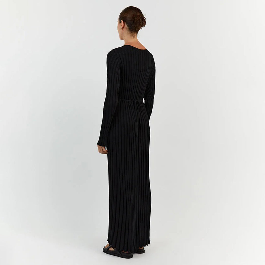 ABIGAIL - Elegante maxivestido de punto para un look deslumbrante