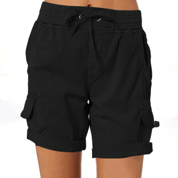 EMERSYN - Pantalones cortos cargo de mujer para aventuras cómodas