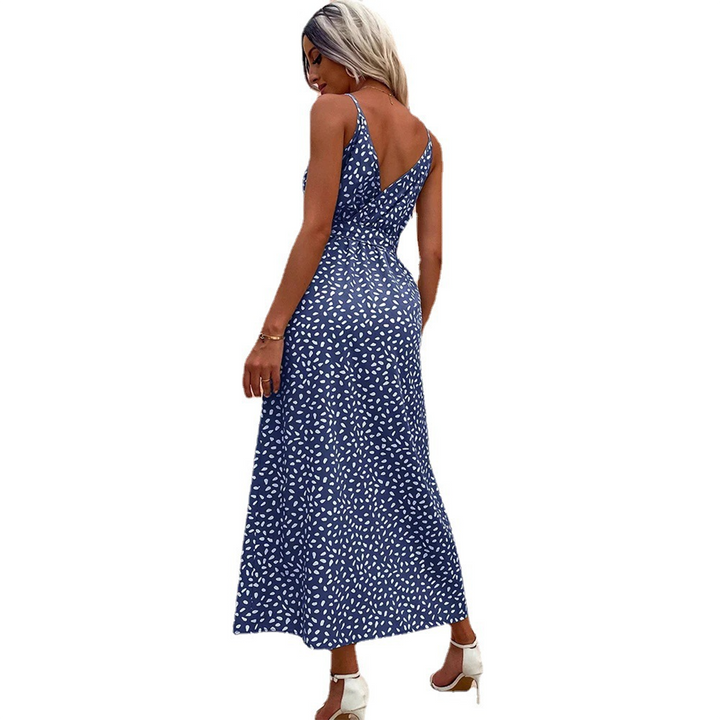 EIRINI - Elegante maxivestido con seductora abertura