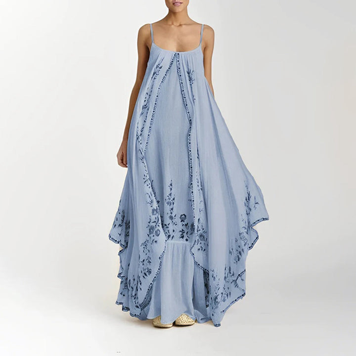 CARLY - Elegante maxivestido a capas para un look sofisticado