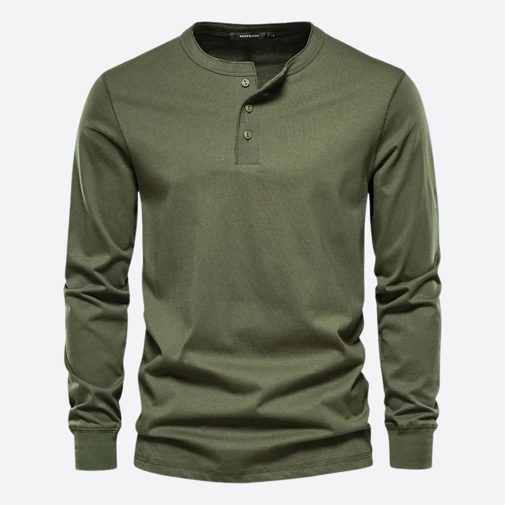 Elegante camisa informal de algodón - Bram