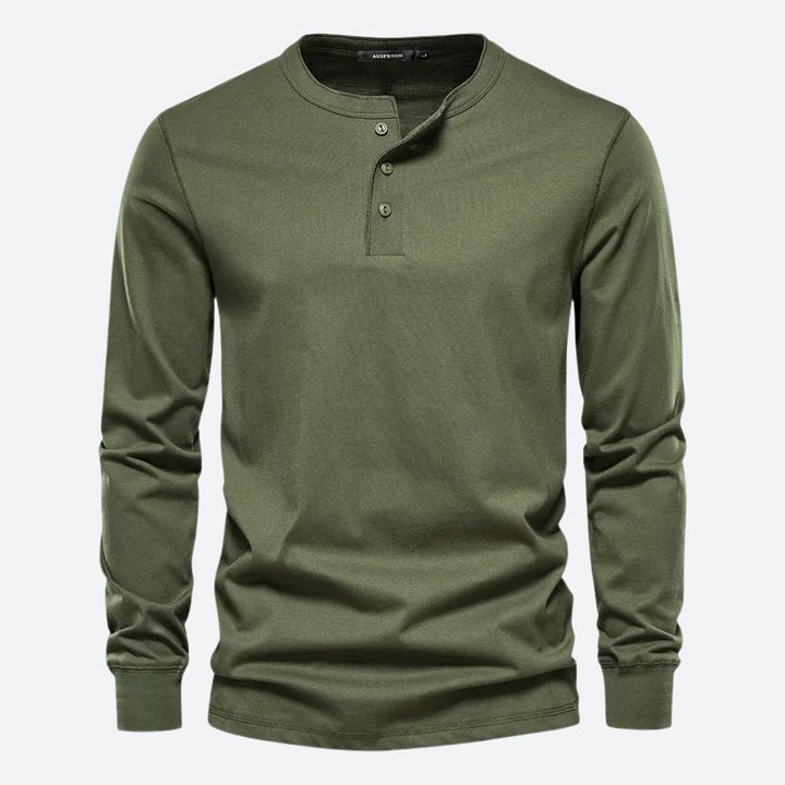 Elegante camisa informal de algodón - Bram