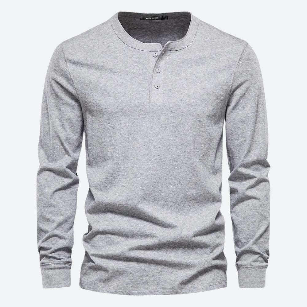 Elegante camisa informal de algodón - Bram