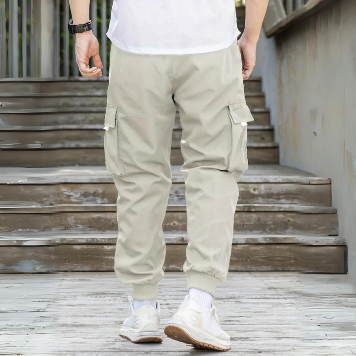 ATHANASIOS - Pantalones cargo de hombre resistentes con cordón de moda en la cintura