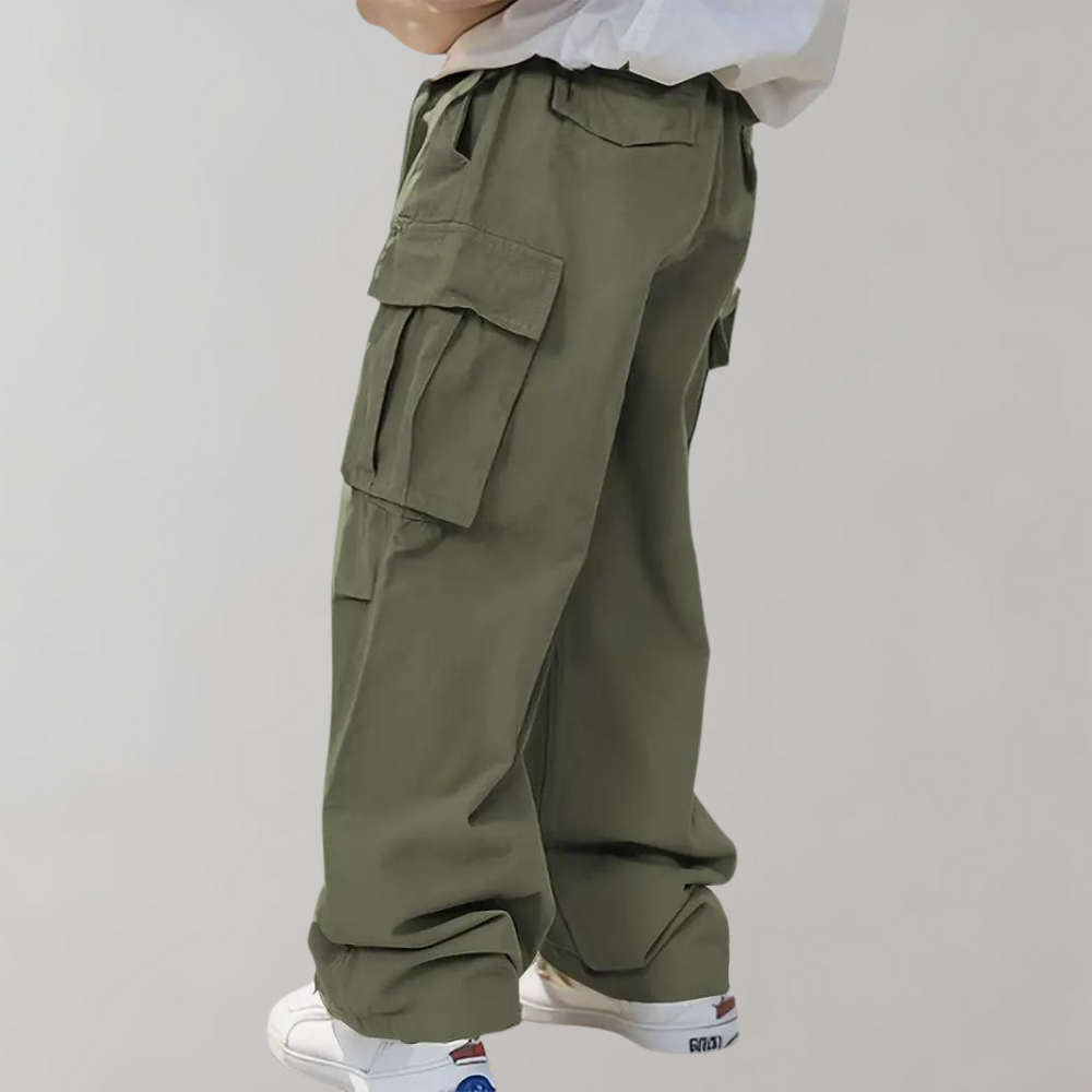 Asger - Elegantes pantalones cargo para hombre con perneras rectas