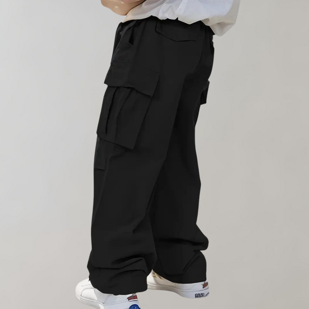 Asger - Elegantes pantalones cargo para hombre con perneras rectas
