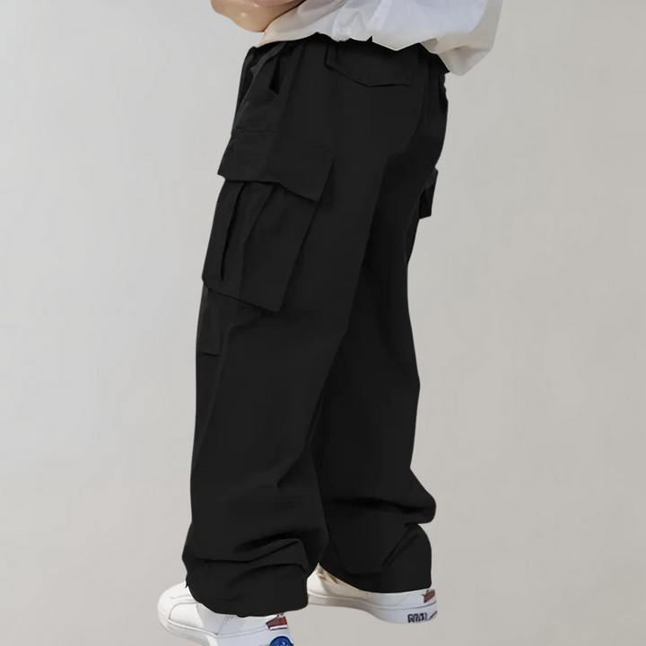 Asger - Elegantes pantalones cargo para hombre con perneras rectas