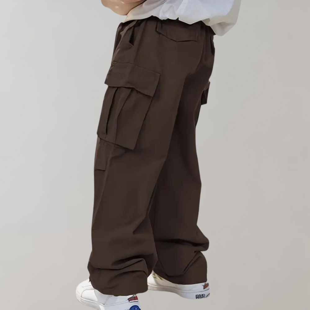 Asger - Elegantes pantalones cargo para hombre con perneras rectas