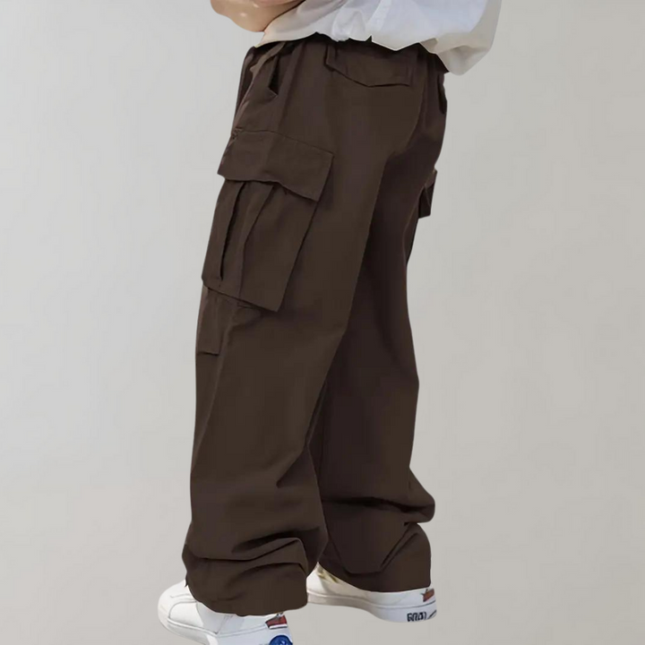Asger - Elegantes pantalones cargo para hombre con perneras rectas