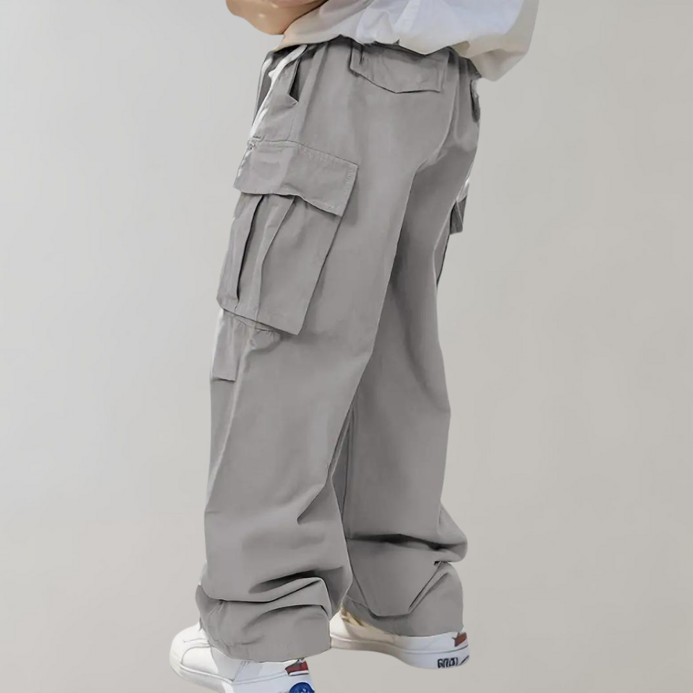 Asger - Elegantes pantalones cargo para hombre con perneras rectas