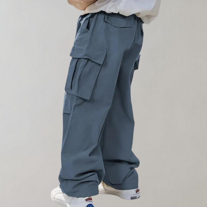 Asger - Elegantes pantalones cargo para hombre con perneras rectas