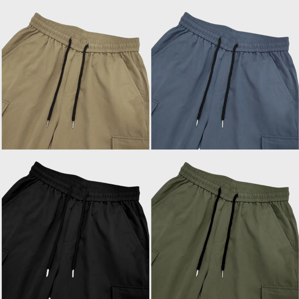 Asger - Elegantes pantalones cargo para hombre con perneras rectas