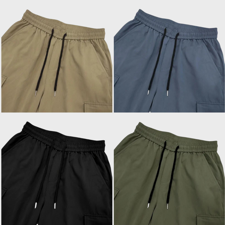 Asger - Elegantes pantalones cargo para hombre con perneras rectas