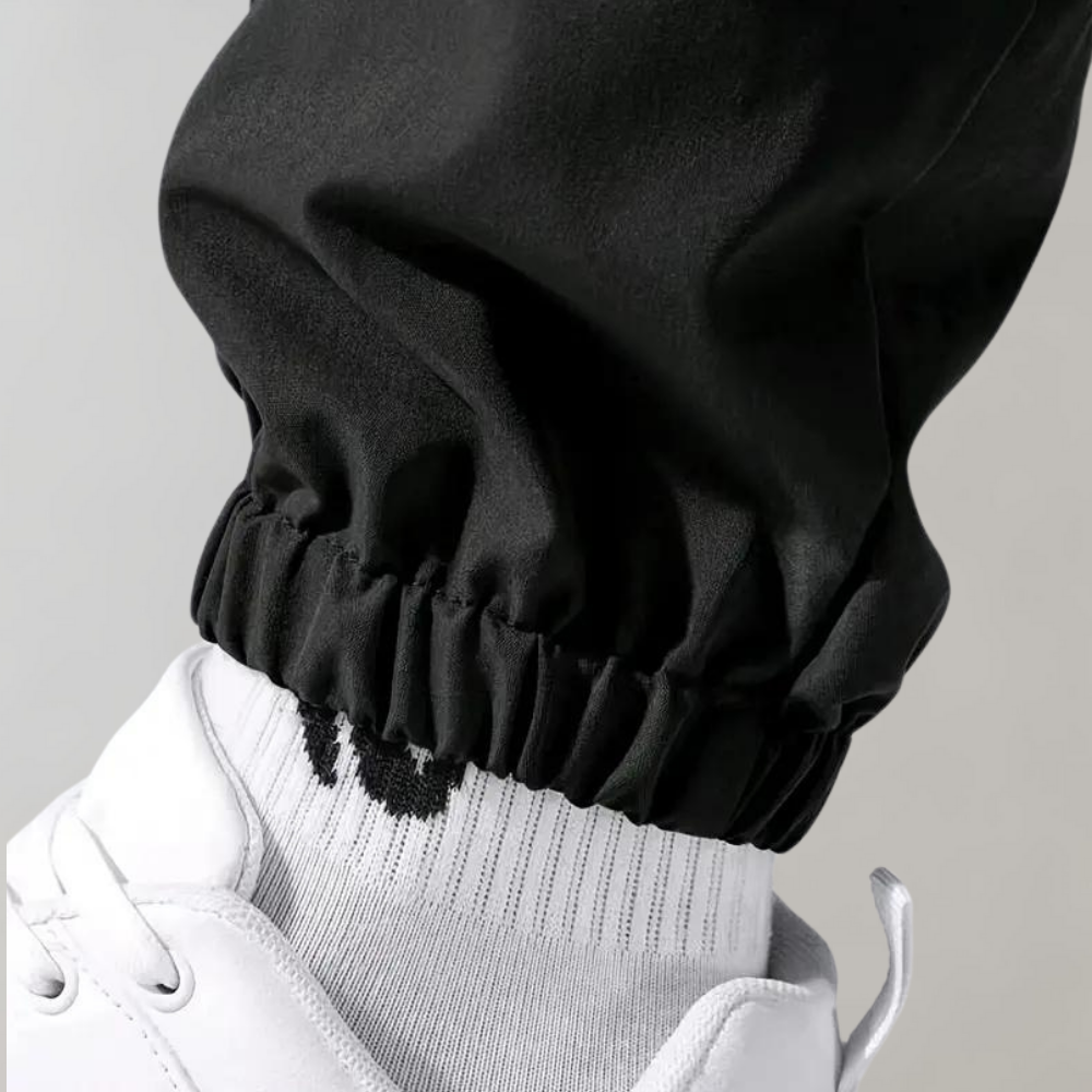 Falke - Elegantes pantalones cargo para hombre con cordón ajustable