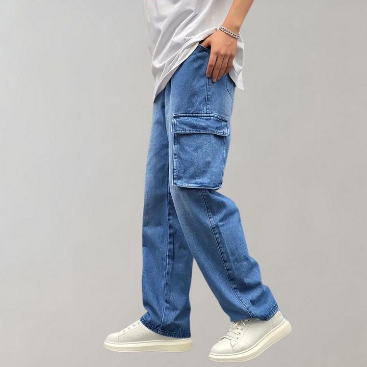 Hjalte - Prácticos pantalones cargo con prácticos bolsillos de almacenamiento