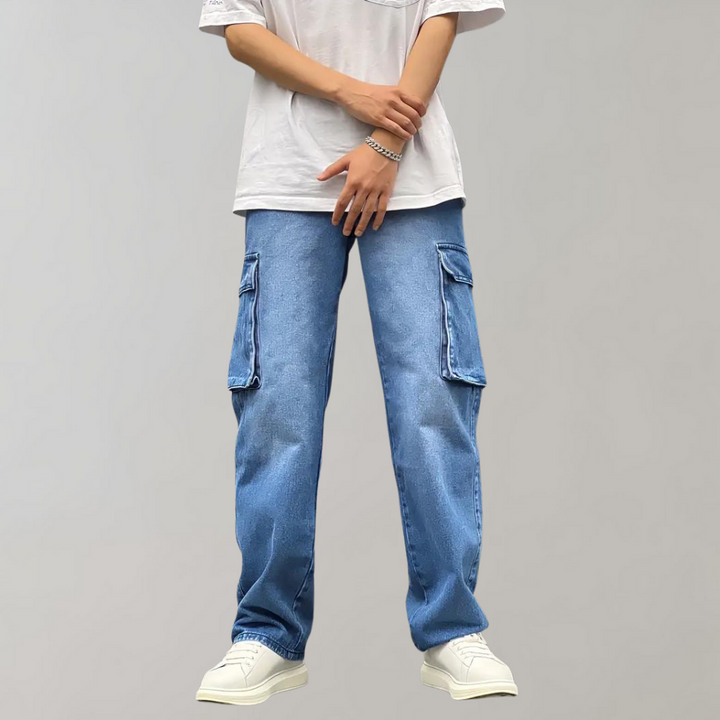 Hjalte - Prácticos pantalones cargo con prácticos bolsillos de almacenamiento