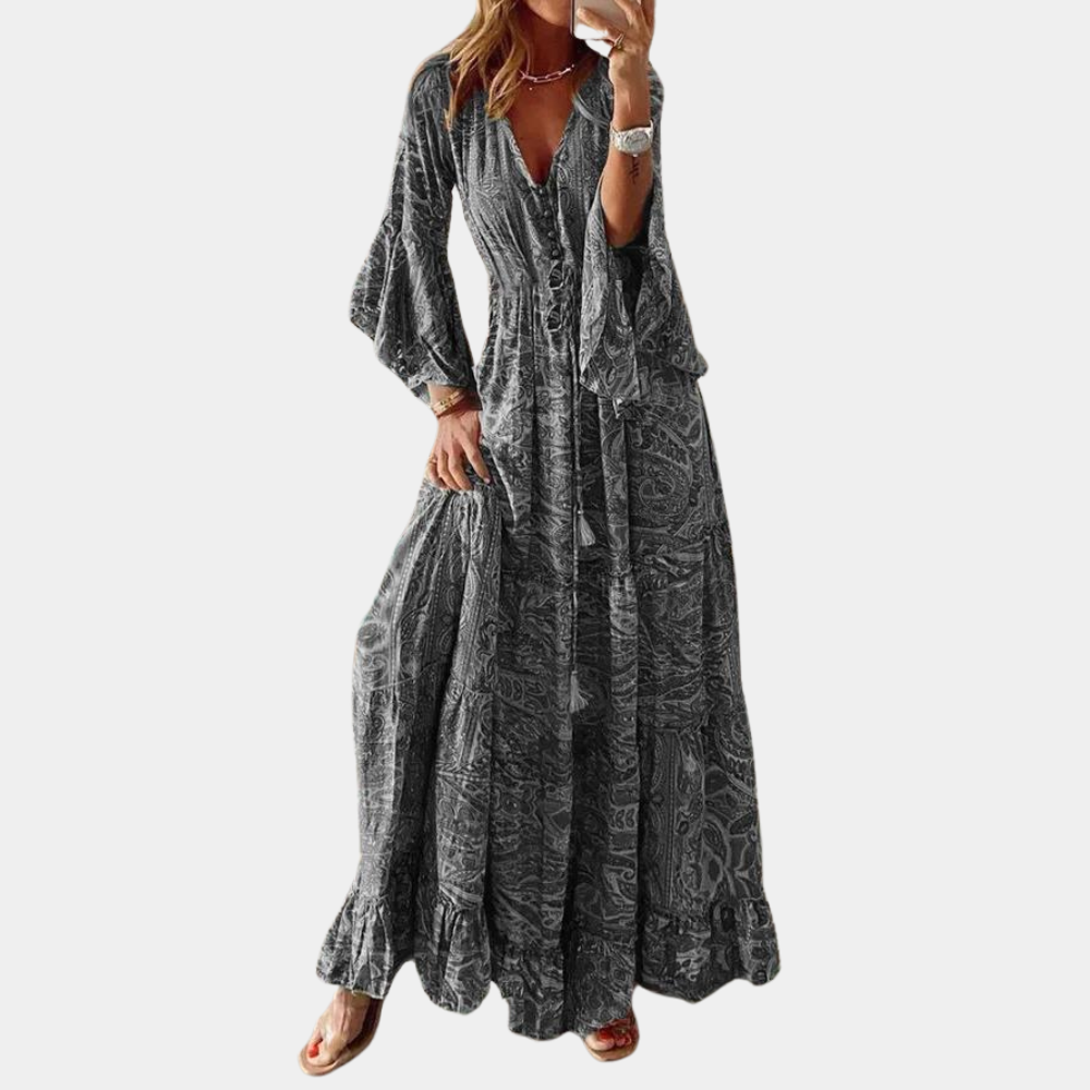 Agathe - Precioso maxivestido bohemio para mujer