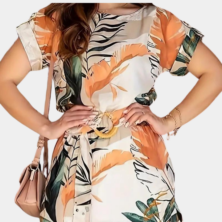Vestido floral chic para mujer