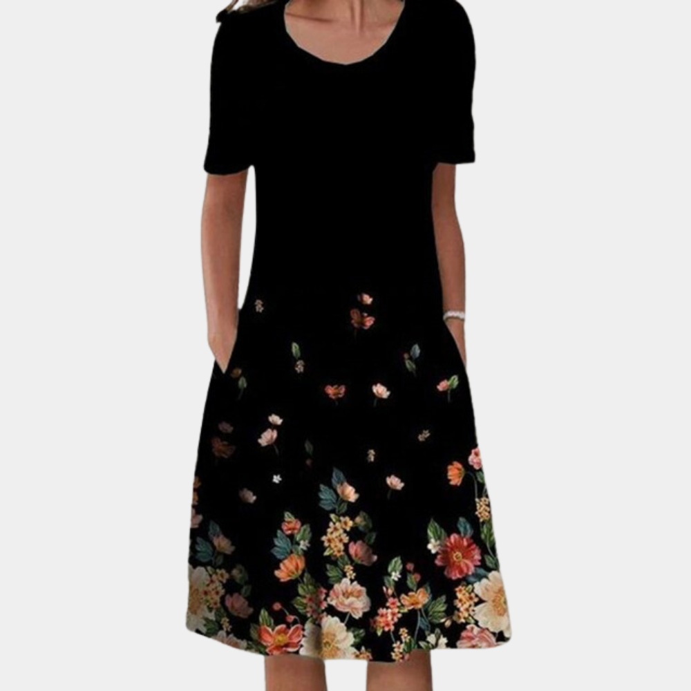 Elegante vestido midi informal para mujer