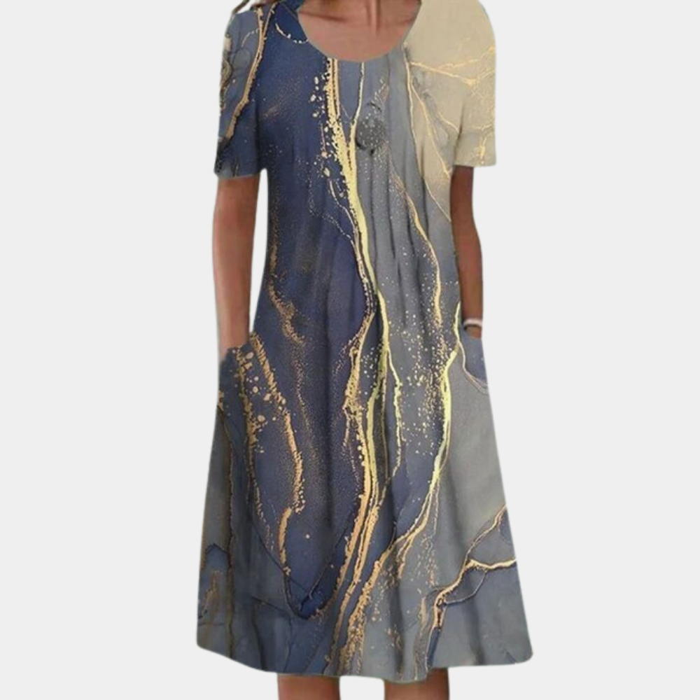 Elegante vestido midi informal para mujer
