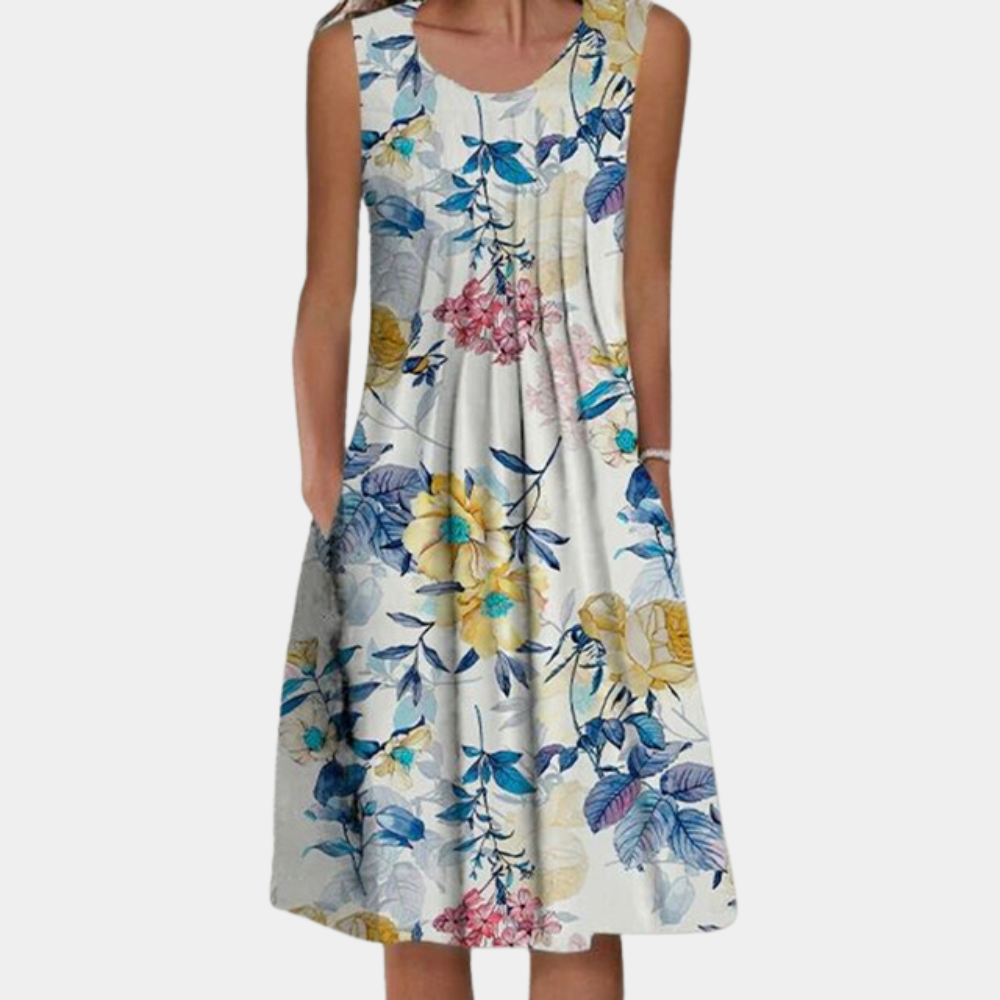 Elegante vestido midi informal para mujer