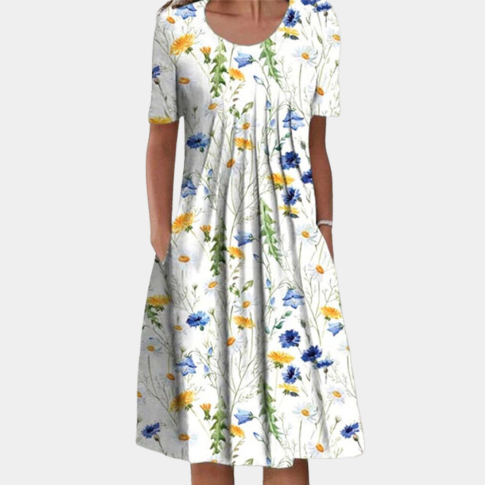Elegante vestido midi informal para mujer