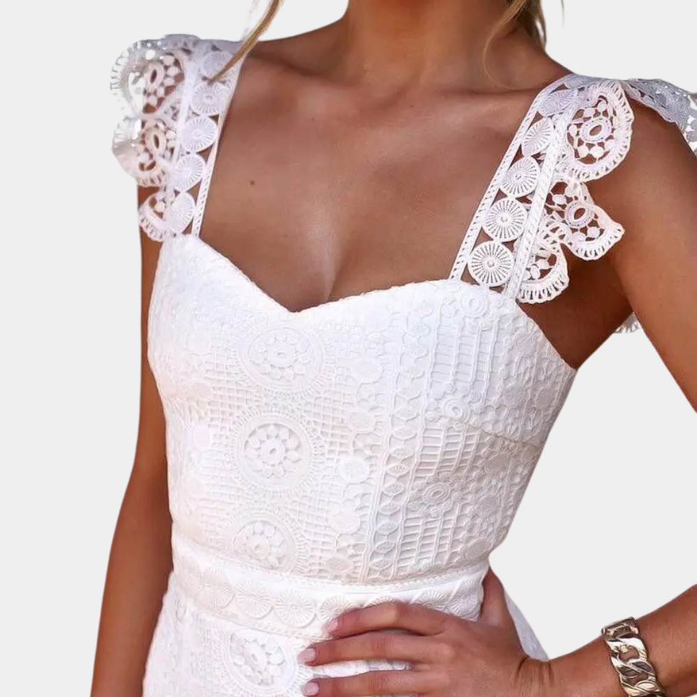 Elegante y sofisticado vestido de encaje para mujer