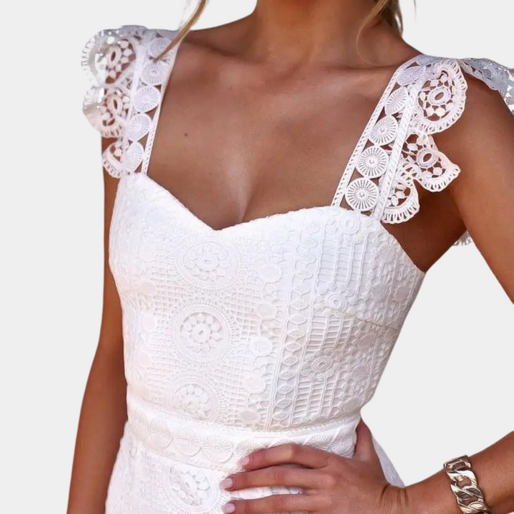 Elegante y sofisticado vestido de encaje para mujer