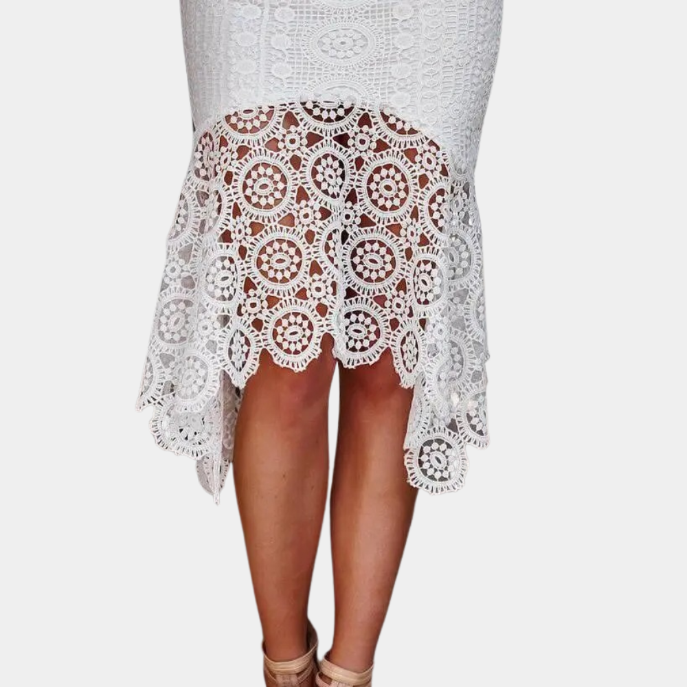 Elegante y sofisticado vestido de encaje para mujer