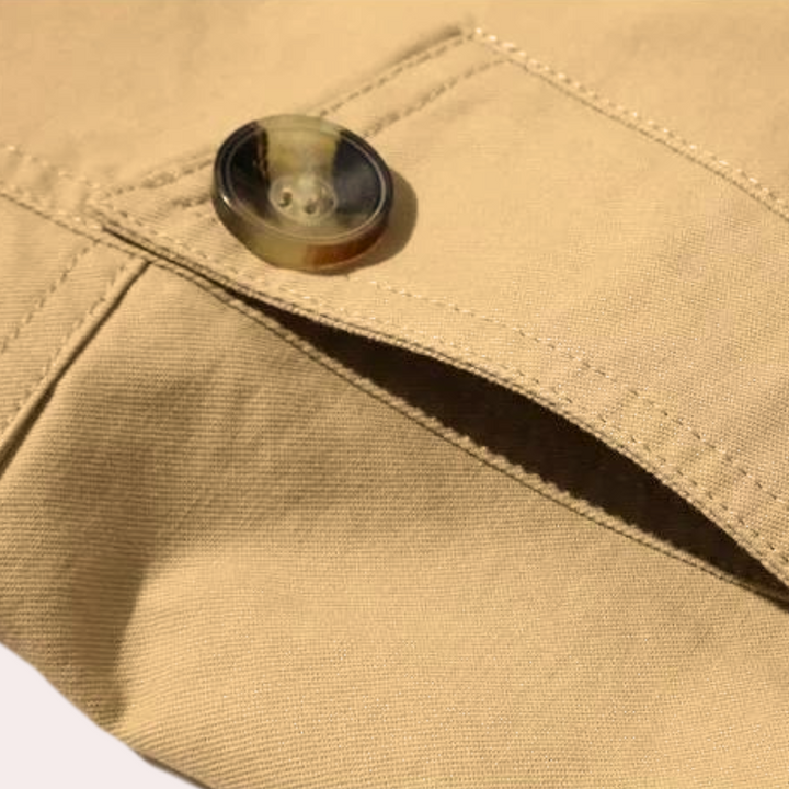 Elegante gabardina para hombre