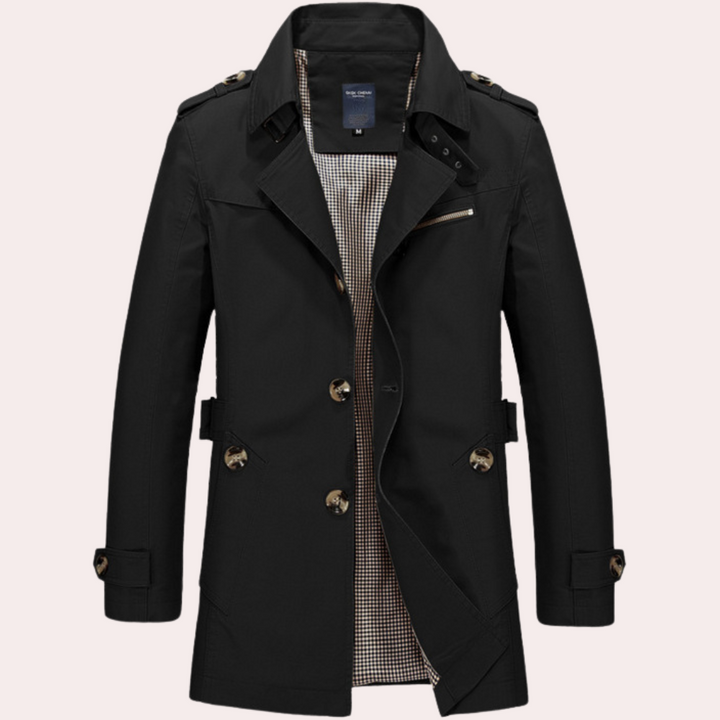 Elegante gabardina para hombre
