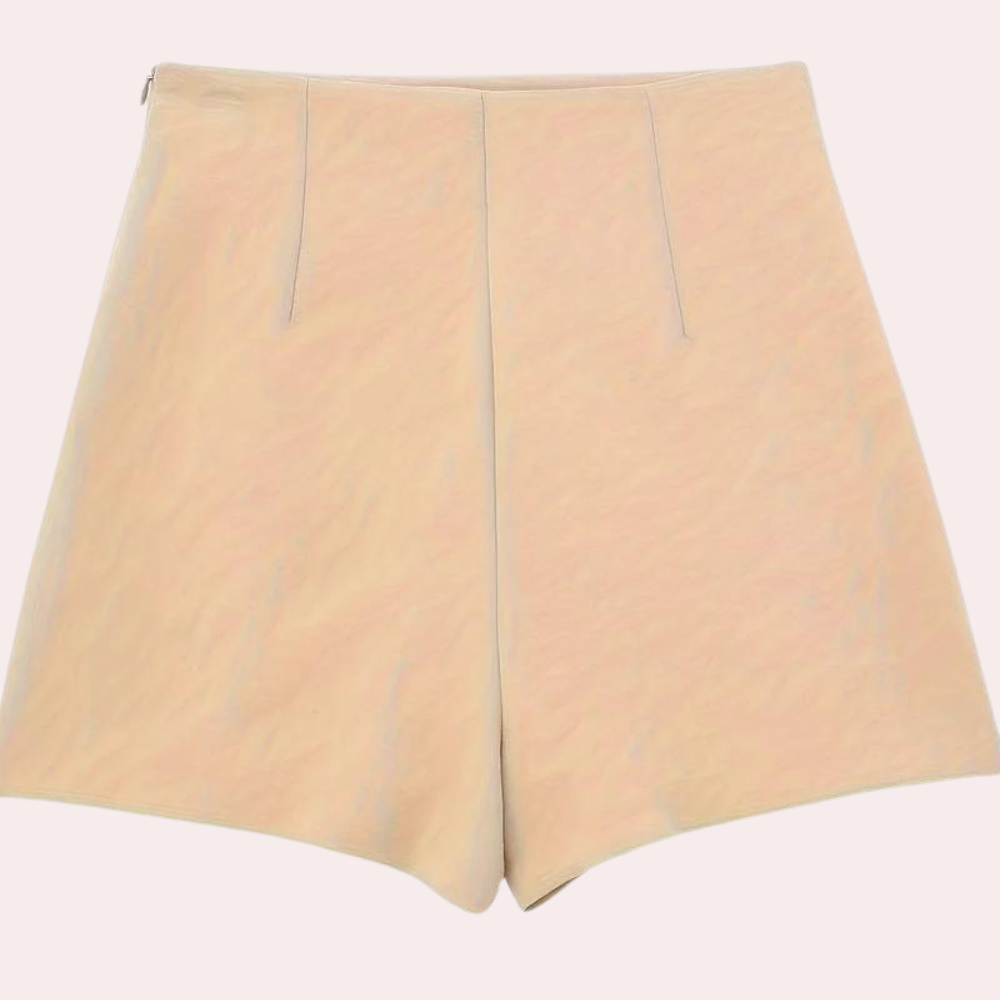 Teodora - Elegantes pantalones cortos asimétricos para mujer