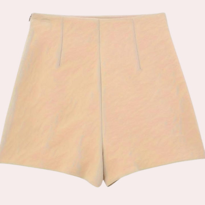 Teodora - Elegantes pantalones cortos asimétricos para mujer