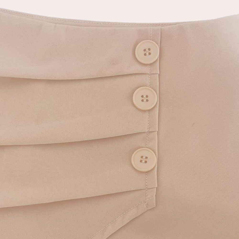 Teodora - Elegantes pantalones cortos asimétricos para mujer