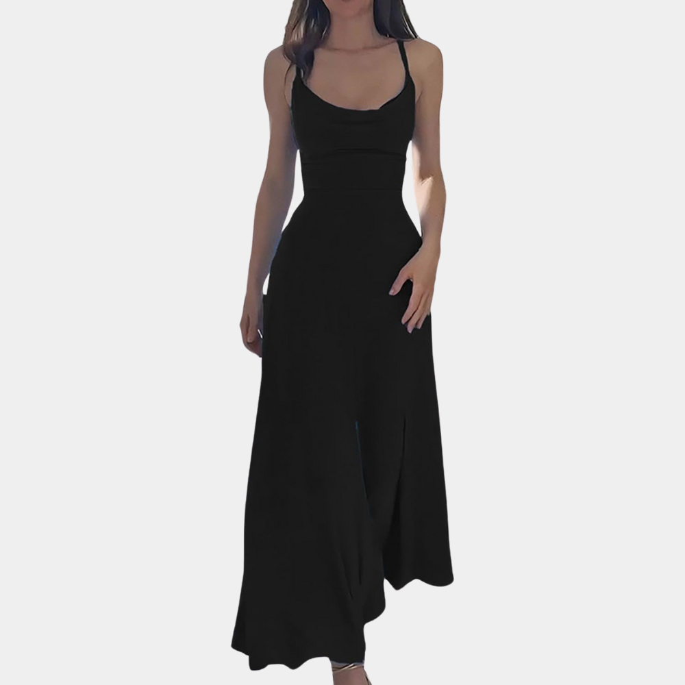 Cela - Elegante vestido maxi de lujo para mujer