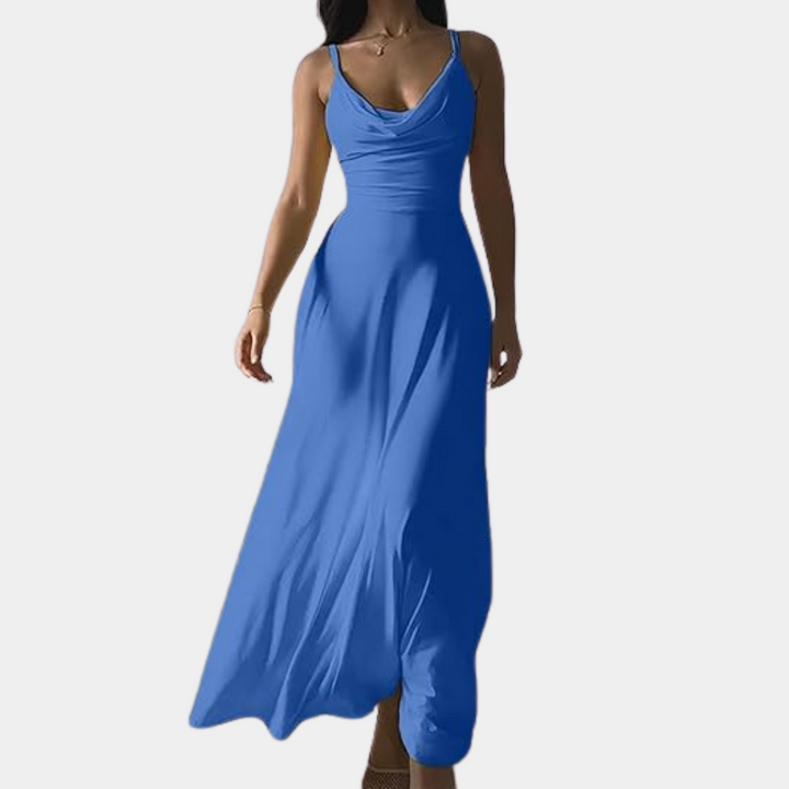Cela - Elegante vestido maxi de lujo para mujer