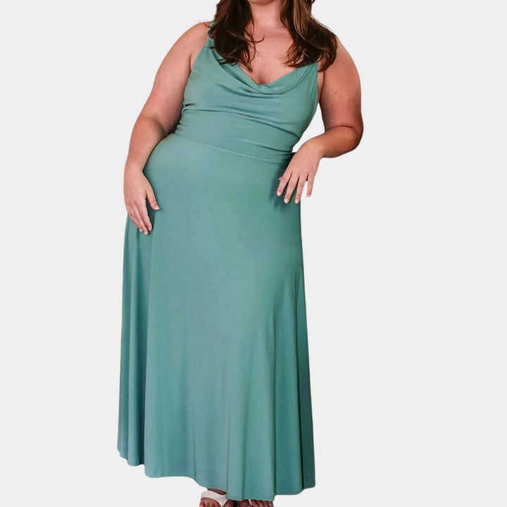 Cela - Elegante vestido maxi de lujo para mujer