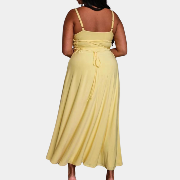 Cela - Elegante vestido maxi de lujo para mujer