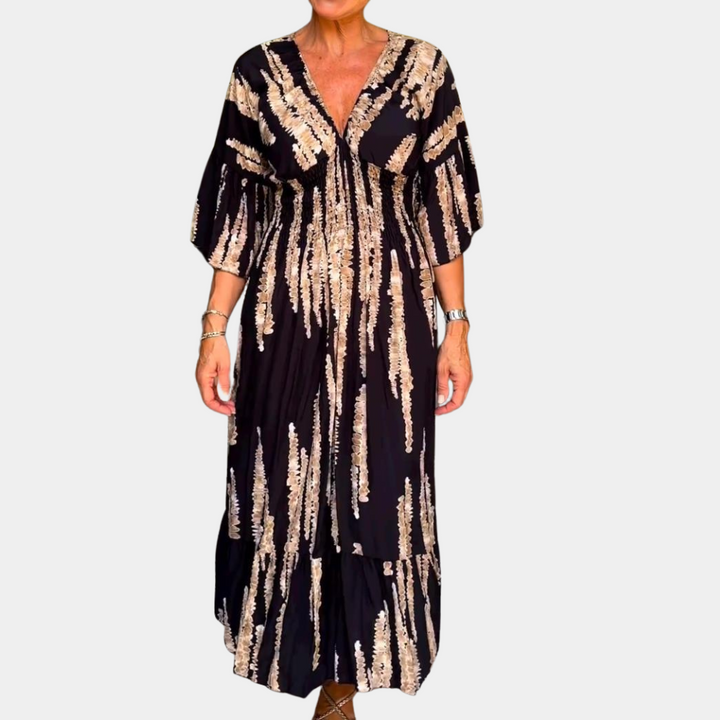 Elegante y acogedor vestido midi de mujer para cualquier ocasión
